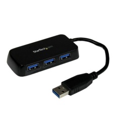 【ST4300MINU3B】4 Port SuperSpeed USB 3.0 Mini Hub ? Black/White