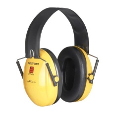【H510F-404】3M PELTOR 防音用イヤーマフ ヘッドバンド 黄、遮音値/SNR:28dB