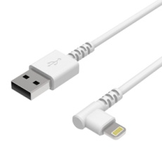 【KL-88】USB充電＆同期ケーブル 1.2m LN WH L字