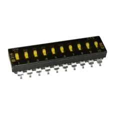 【219-10MST】DIP SWITCH 0.1A 50VDC 10POS SMD