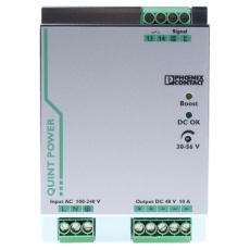 【2866682】Phoenix Contact DINレール取付け用スイッチング電源、2866682、出力:10A、定格:480W 入力電圧:ac 出力電圧:dc 48V dc/
