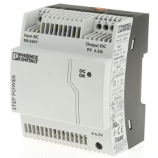 【2868541】Phoenix Contact DINレール取付け用スイッチング電源、2868541、出力:6.5A、定格:32.5W 入力電圧:ac 出力電圧:dc 5V dc/