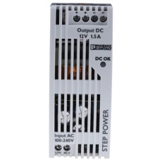 【2868554】Phoenix Contact DINレール取付け用スイッチング電源、2868554、出力:1.5A、定格:18W 入力電圧:ac 出力電圧:dc 12V dc/
