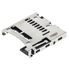 【47334-0001】Molex、メモリカードコネクタ、MicroSD 8 極、オス 47334-0001 TRANSFLASH/MICROSD CARD