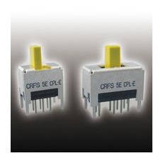 【CRFS-2304W】日本電産コパル電子 スライドスイッチ 2回路 3接点 100 mA (非スイッチング)、100 mA (スイッチング)