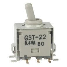 【G3T22AB】NKK Switches トグルスイッチ、DPDT、PCB、ラッチ、G3T22AB