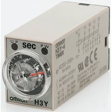 【H3Y-2-AC100-120-10S】Omron ソリッドステートタイマ H3Y、アナログ、シングル動作 100 → 120 V ac プラグイン