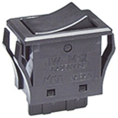 【JW-M12RKK】NKK Switches ロッカースイッチ 単極双投(SPDT) イルミネーション:なし カットアウト幅:15.4mm JW-M12RKK