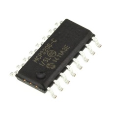 【MCP3208-CI/SL】Microchip A/Dコンバータ、12ビット、ADC数:8、100ksps、MCP3208-CI/SL