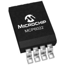 【MCP6022-E/SN】Microchip オペアンプ、表面実装、2回路、単一電源、MCP6022-E/SN