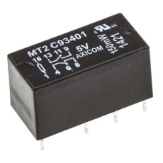 【MT2-C93401】TE Connectivity リレー 5V dc、2c接点 基板実装タイプ