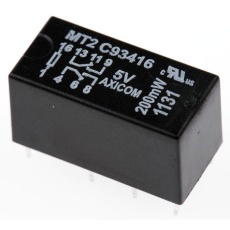 【MT2-C93416】TE Connectivity リレー 5V dc、2c接点 基板実装タイプ