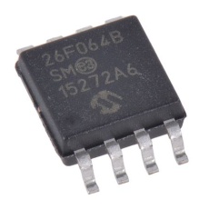 【SST26VF064B-104I/SM】マイクロチップ、フラッシュメモリ 64Mbit SPI、8-Pin、SST26VF064B-104I/SM