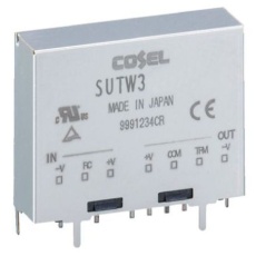 【SUTW30512】コーセル DC-DCコンバータ Vout:±12V dc 4.5 → 9 V dc、3.12W、SUTW30512