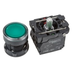【XB5AW33B5】照光式押しボタンスイッチ Harmony XB5シリーズ、22mm、Schneider Electric、緑