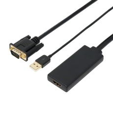 【AMC-VGAHDA】VGA-HDMI変換ケーブル