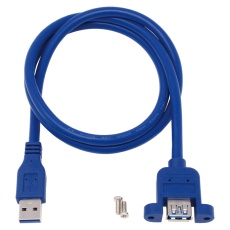 【USB-022A】パネルマウント用USB3.0ケーブル Type-A接続