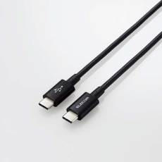 【MPA-CCYS12NBK】USB2.0ケーブル 1.2m(認証品、C-C、やわらか耐久、USB PD対応)