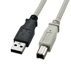 【KU20-15K2】USB2.0ケーブル(1.5m ライトグレー)