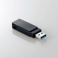 【MF-RMU3B128GBK】キャップ回転式USBメモリ(ブラック)
