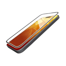 【PM-A23AFLGF】iPhone 15 ガラスフィルム フレーム付き 高透明