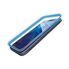 【PM-A23CFLGFOBL】iPhone 15 Pro ガラスフィルム フレーム付き ゴリラ 0.21mm 高透明 BLカット