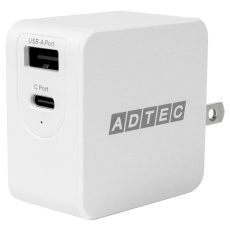 【APD-A065AC-WK50-WH】PD充電器+ケーブル(最大65W/Type-C×1、Type-A×1/K50ケーブルセット）