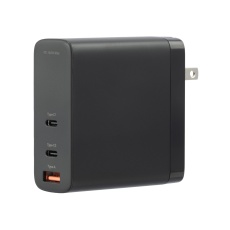 【GH-JD3GB-BK】AC-USBアダプタ Type-A1&C2 GaN140W ブラック