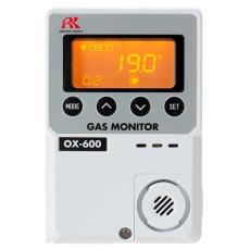 【OX-600-05C-BT】簡易定置型酸素濃度計OX-600(0-25vol%)リモートセンサー(5m)乾電池仕様