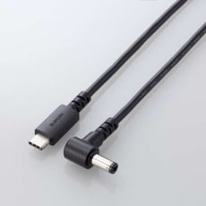 【DC-PDF20BK】ノートPC用充電ケーブル(USB Type-C/DC5.5mmコネクター/60W)