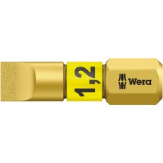 【056176】WERA ベラ Bi-TORSION ドライバービット 刃先サイズ1.2x6.5 全長25mm 