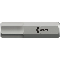 【056330】WERA ベラ Hex Plus ヘキサゴンドライバービット 刃先サイズ6.0 全長25mm 
