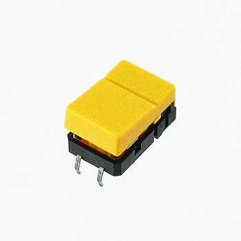 【B3J-1300】タクティルスイッチ(操作部:黄、LED:無)