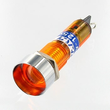 【BN-5668-1-OR】ネオンブラケット 凹型 AC100V~125V 橙