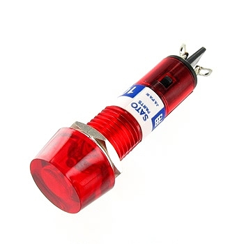 【BN-5701-1-R】ネオンブラケット 円筒型 AC100V~125V 赤