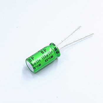 【UES1V101MPM】アルミ電解コンデンサー(オーディオ用両極性品)35V 100μF