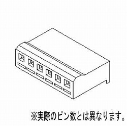 【09501021】3.96mmピッチ電線対基板用ハウジング極数2(10個入)