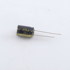 【EEU-FM1E471】アルミニウム電解コンデンサー 25V 470μF
