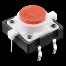 【COM-10442】LED Tactile Button - Red