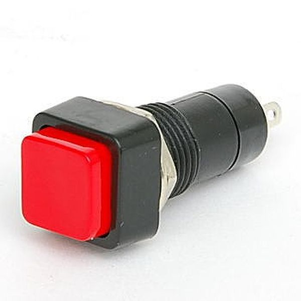 【PS23A-3-R】正方形押しボタンスイッチ 赤