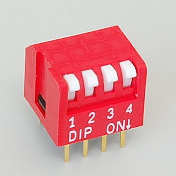 【DP-4】DIPスイッチ 4極 ピアノタイプ
