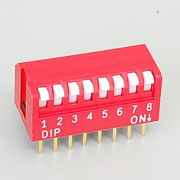 【DP-8】DIPスイッチ 8極 ピアノタイプ