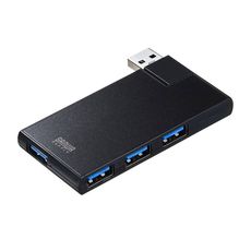 【USB-3HSC1BK】USB3.0 4ポートハブ(ブラック)