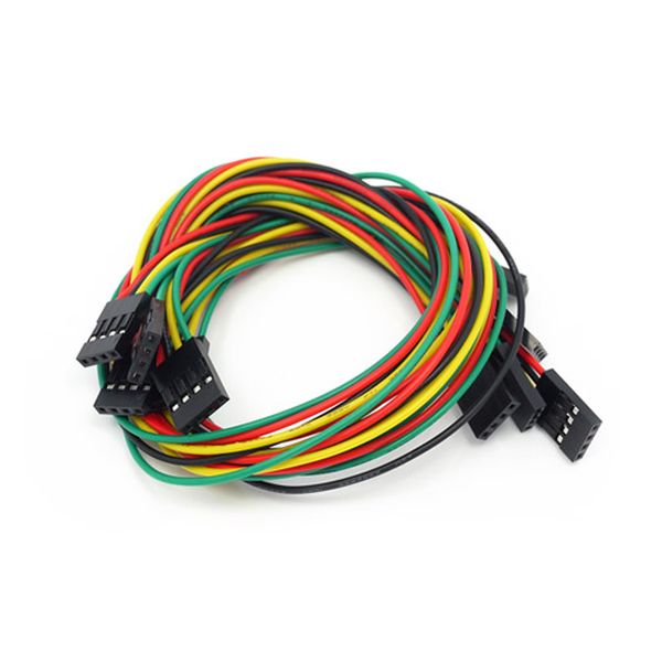 【110990080】4 pin dual-female jumper wire - 300mm(5 PCs pack)