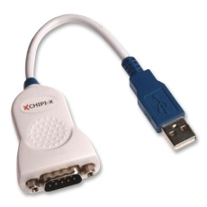 【CHIPI-X10】CABLE USB - DB9 MALE RS232 10CM