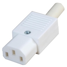【PX0587/WH】SOCKET IEC REWIREABLE STRAIGHT