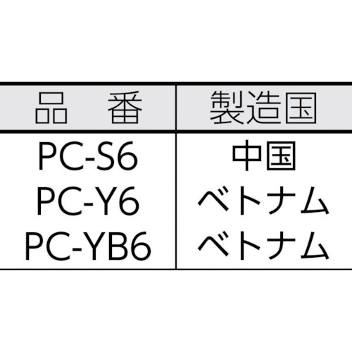 プラチェーン 黄 6mmX50m巻【PC-Y6】
