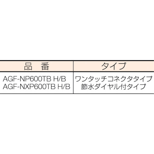 水量調整アクアガン AGF-NP600TB ホワイト/マリンブルー【AGF-NP600TB H/B】