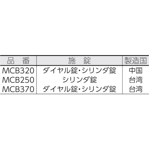 手提金庫 MCB370【MCB370】
