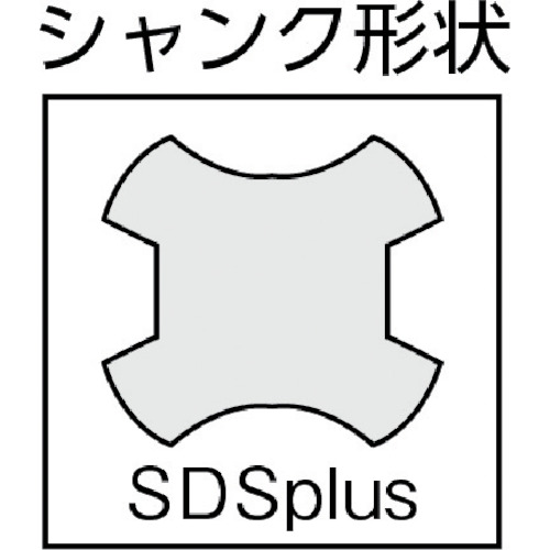 デルタゴンビットSDSプラス Φ5.4X166mm【DLSDS054】